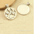 Stock d'accessoires d'étiquettes pour animaux de compagnie de collier de chien de haute qualité